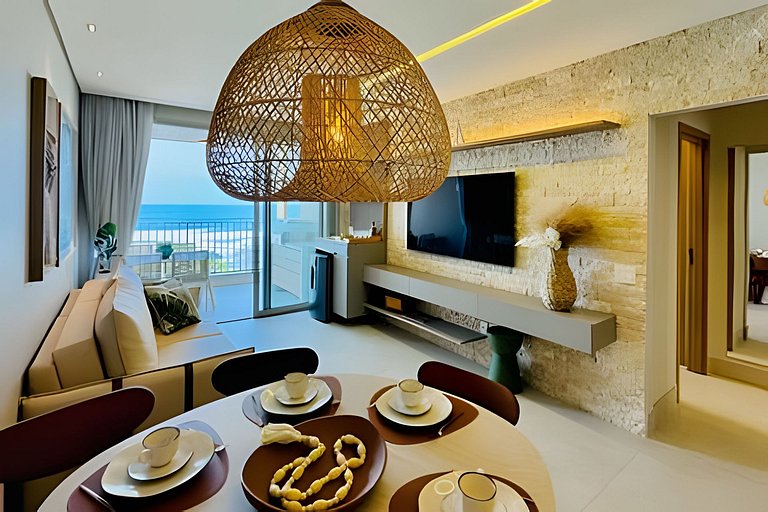 Bambu Praia Grande Ubatuba - Frente Mar 2 Suítes