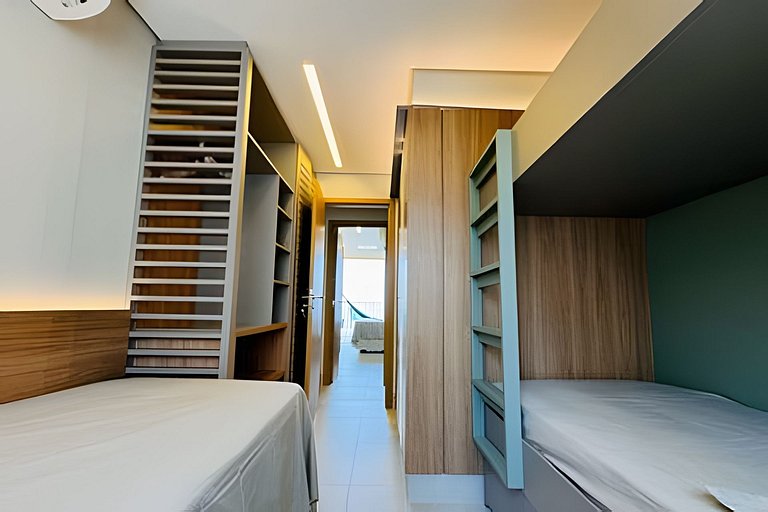 Bambu Praia Grande Ubatuba - Frente Mar 2 Suítes