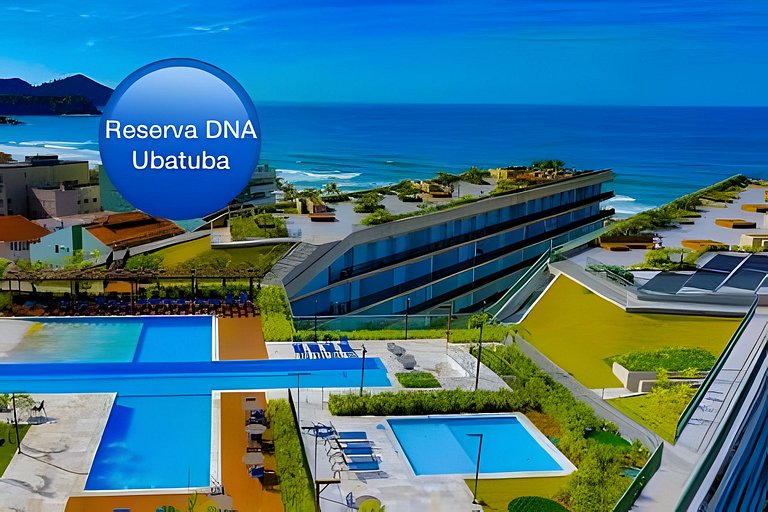 Praia Grande - Reserva DNA | 2 suítes | 1 min a pé