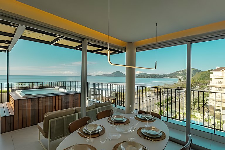 Exclusiva cobertura frente mar | 3 dorm | Bambu