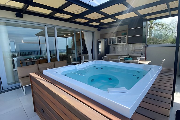 Exclusiva cobertura frente mar | 3 dorm | Bambu