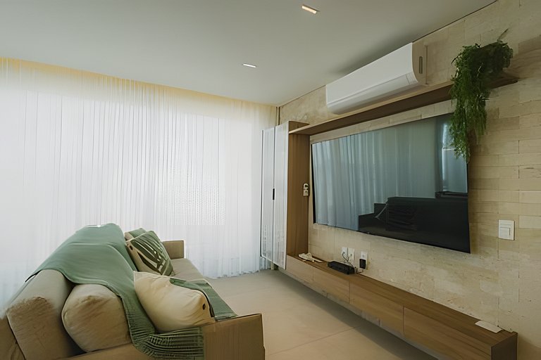 Exclusiva cobertura frente mar | 3 dorm | Bambu