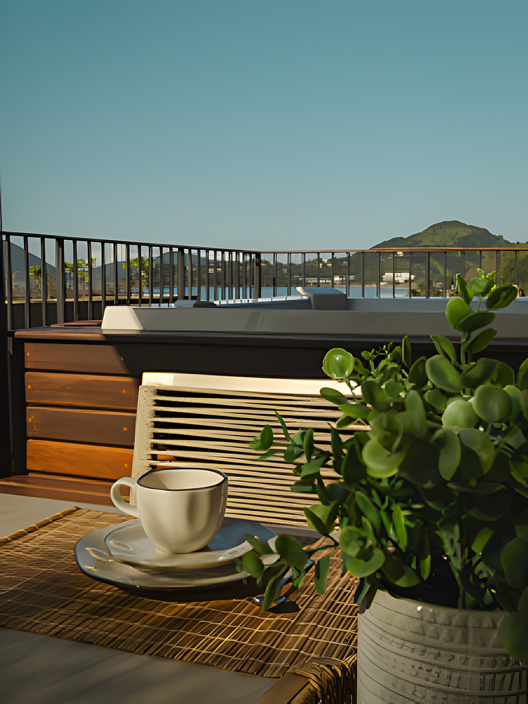 Exclusiva cobertura frente mar | 3 dorm | Bambu