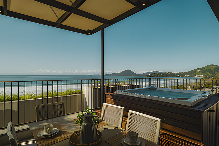 Exclusiva Cobertura Bambu Ubatuba - Frente Mar 3 Dormitorios