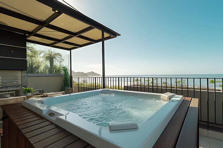 Exclusiva cobertura frente mar | 3 dorm | Bambu