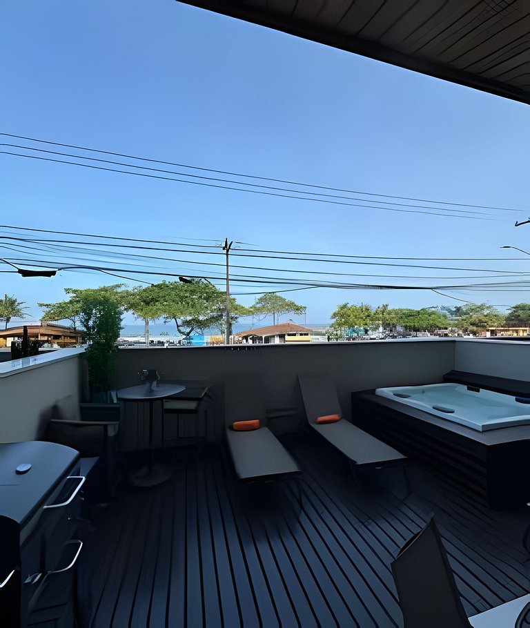 Bambu - Ubatuba | Frente mar c/ Jacuzzi