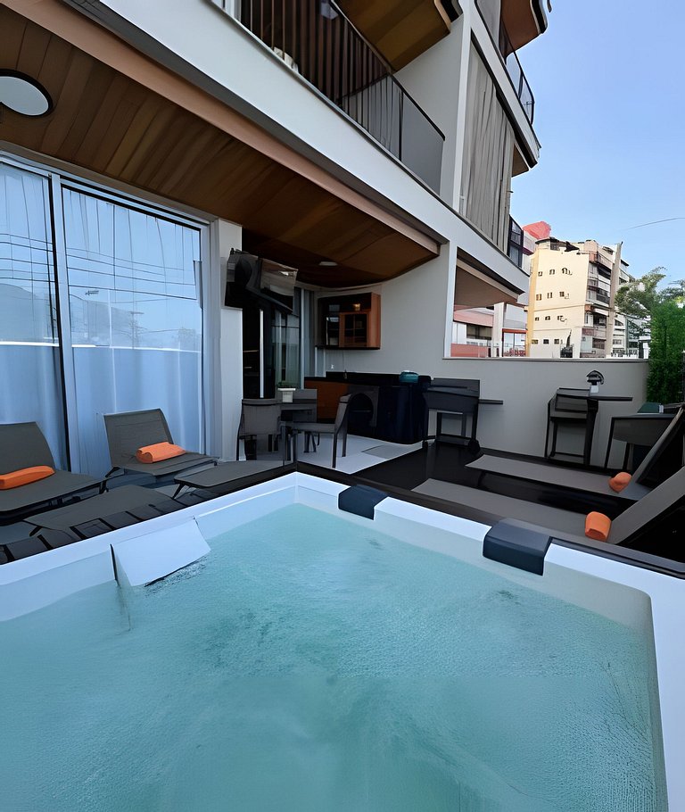 Bambu Praia Grande Ubatuba - Frente Mar c/ Jacuzzi