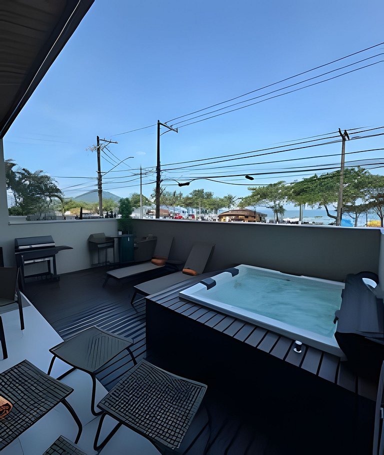 Bambu Praia Grande Ubatuba - Frente Mar c/ Jacuzzi
