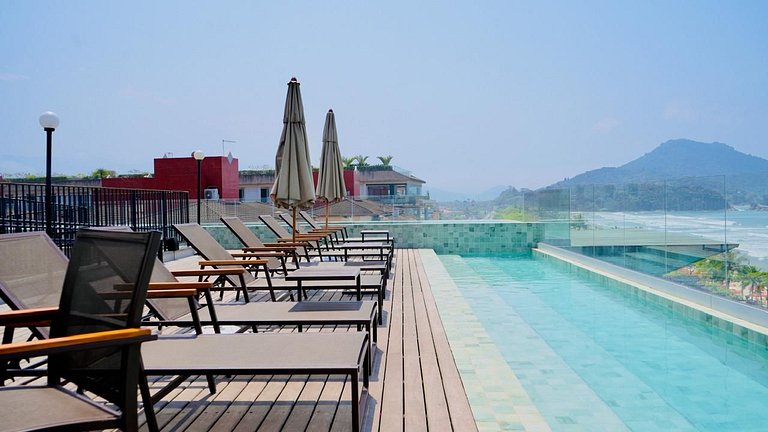 Bambu Praia Grande Ubatuba - Frente Mar c/ Jacuzzi