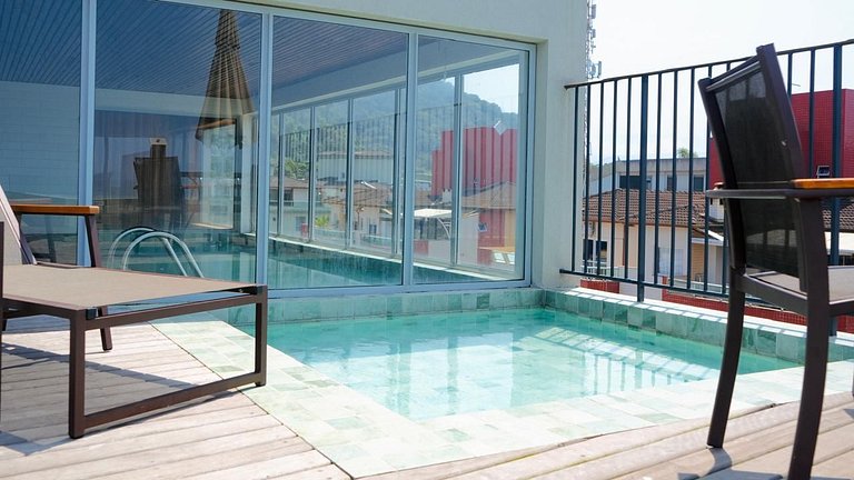 Bambu Praia Grande Ubatuba - Frente Mar c/ Jacuzzi